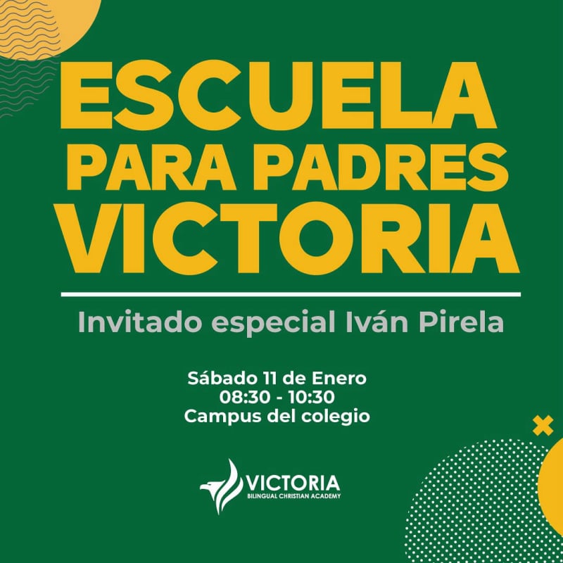 Banner promocional de la Escuela para Padres 2024-2025: 'Cómo educar a nuestros hijos sin morir en el intento', con el Pastor Iván Pirela, terapeuta familiar y conferencista internacional